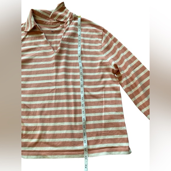 Boden 100% Cotton Long Sleeve Striped Pullover Top. Size Medium. - Picture 7 of 11